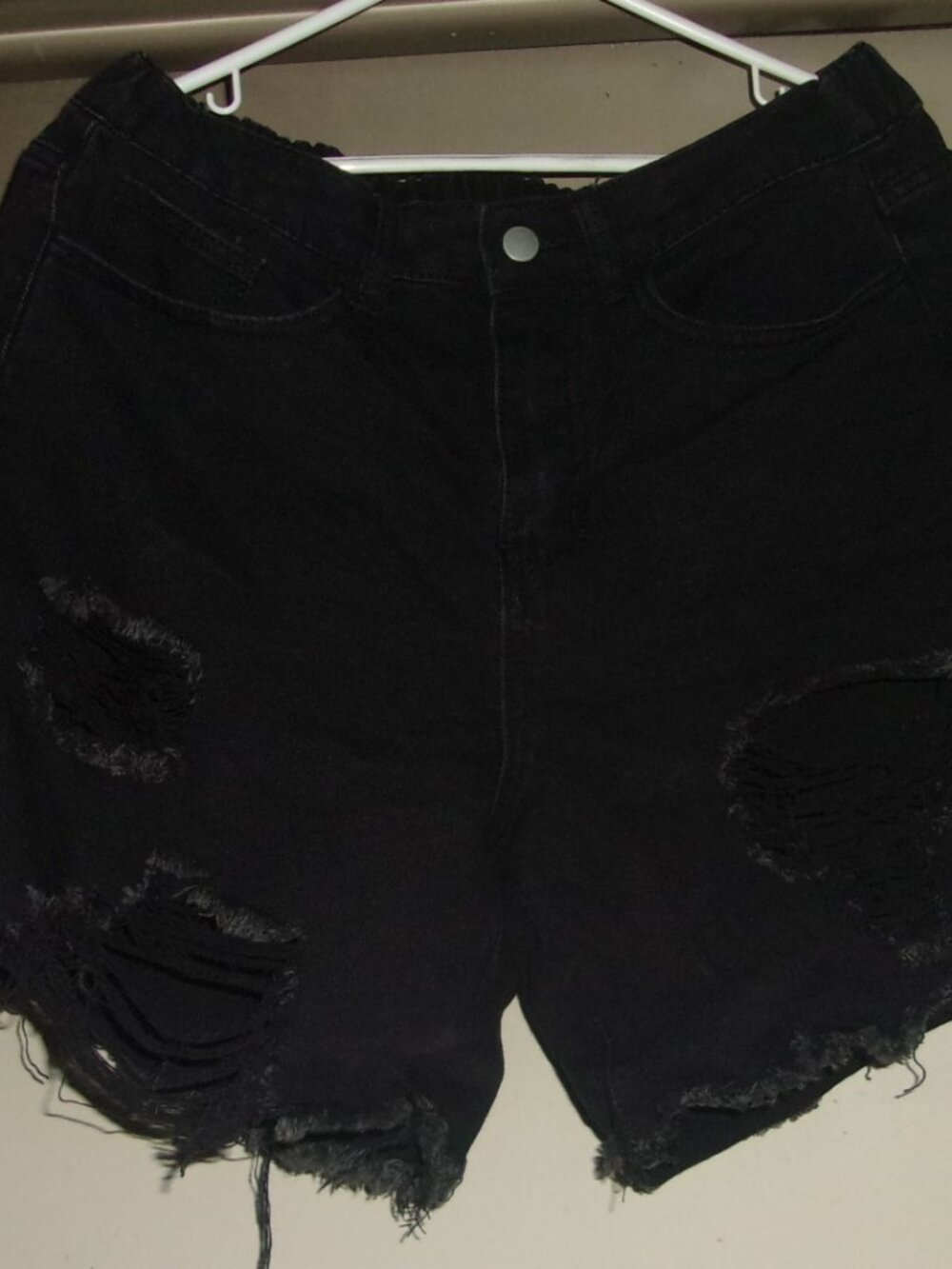 Shein Curve Women's Black Stylish 0XL Shorts